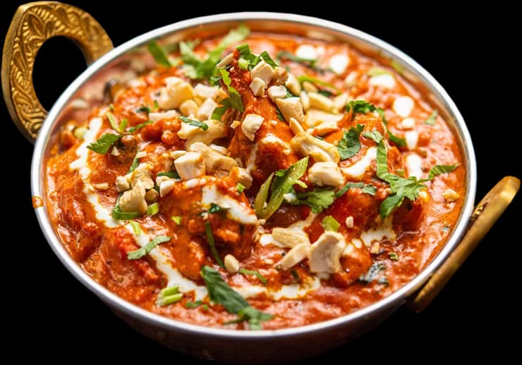 Kana tikka masala vasest karahi-nõus
